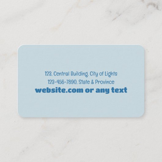 tandheelkundige tandheelkundige tandarts visitekaartje (Achterkant)