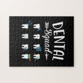 Tandheelkundige tandheelkundige tandheelkundige ta legpuzzel (Horizontaal)