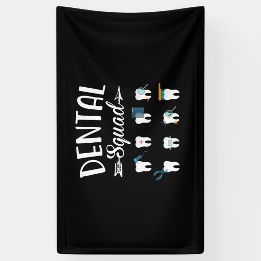 Tandheelkundige tandheelkundige tandheelkundige ta spandoek (Verticaal)