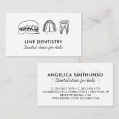 Tandheelkundige tandheelkundige unieke tandarts visitekaartje (Voorkant / Achterkant)