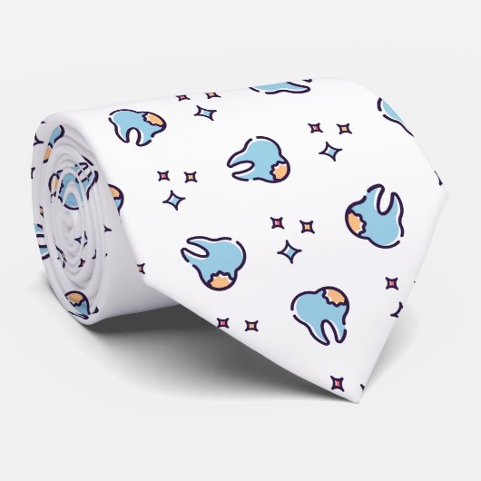 Tandheelkundige tandheelkundige zorg stropdas (Opgerold)