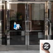 Tandheelkundige Tooth-tandarts aanpassen Raamsticker (Kantoordeur)