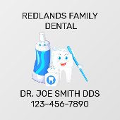 Tandheelkundige Tooth-tandarts aanpassen Raamsticker (Vel)