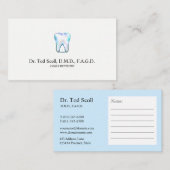 tandheelkundige verzorging visitekaartje (Voorkant / Achterkant)
