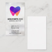 Tandheelkundige verzorging Witte tand Logo Visitekaartje (Voorkant / Achterkant)