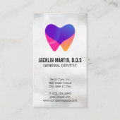 Tandheelkundige verzorging Witte tand Logo Visitekaartje (Voorkant)