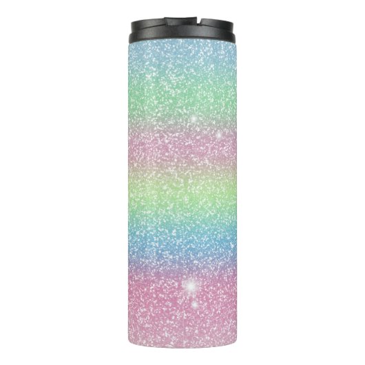 tandheelkundige verzorgster Sparkle Rainbow Glitte Thermosbeker (Achterkant)