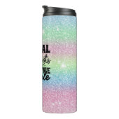 tandheelkundige verzorgster Sparkle Rainbow Glitte Thermosbeker (Geroteerd rechts)