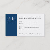 Tandheelkundige Visitekaartjes Afsprakenkaartje (Achterkant)