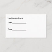 Tandheelkundige Visitekaartjes Afsprakenkaartje (Achterkant)