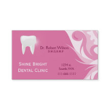 tandheelkundige visitekaartjes met afsprakenkaart