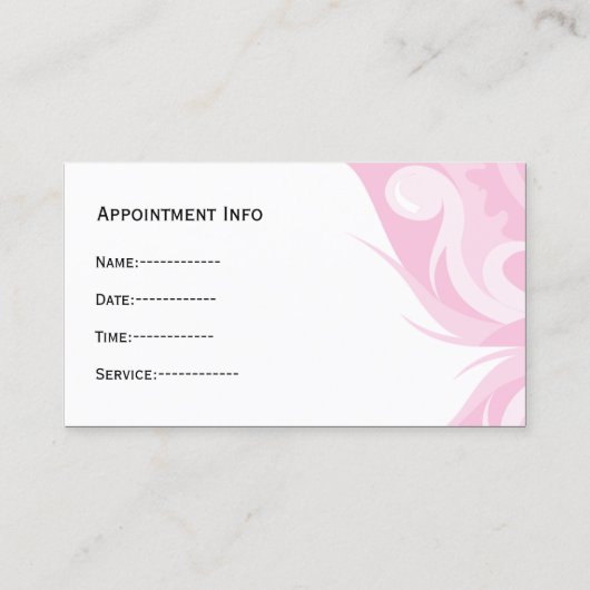 tandheelkundige visitekaartjes met afsprakenkaart afsprakenkaartje (Achterkant)