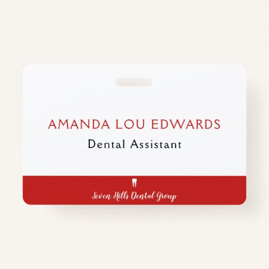 tandheelkundige werknemer badge (Voorkant)