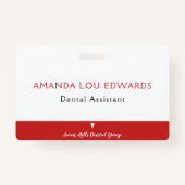 tandheelkundige werknemer badge (Achterkant)