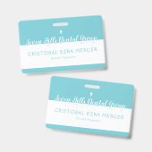 tandheelkundige werknemer badge (Voor- en achterkant)