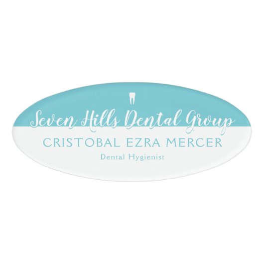 tandheelkundige werknemer naambadge (Voorkant)