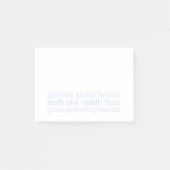Tandheelkundige woorden pastel post-it® notes (Voorkant)