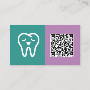 Tandheelkundige zorg Custom QR Visitekaartje