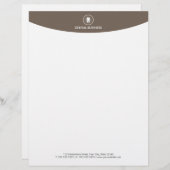 Tandheelkundige zorg Eenvoudig tandheelkundig pict Briefhoofd Ontwerp (Voorkant / Achterkant)