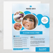 Tandheelkundige zorg Flyer Sjabloon (Voorkant / Achterkant)