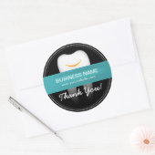 Tandheelkundige zorg glimlachend Tooth Business Da Ronde Sticker (Envelop)