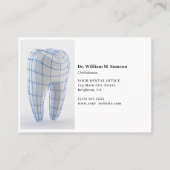 Tandheelkundige zorg Orthodontist moderne afspraak Visitekaartje (Achterkant)