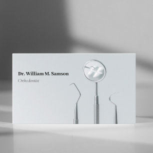 Tandheelkundige zorg Orthodontist moderne Tandarts Visitekaartje