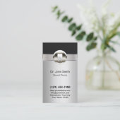 Tandheelkundige zorg Tandarts Metallic Afspraak Afsprakenkaartje (Staand voorkant)