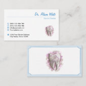 Tandheelkundige zorg. Tandarts / tandartsassistent Visitekaartje (Voorkant / Achterkant)