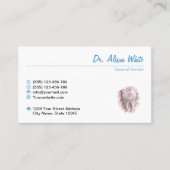 Tandheelkundige zorg. Tandarts / tandartsassistent Visitekaartje (Voorkant)