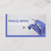 Tandheelkundige zorgkliniek blauw Visitekaartje (Voorkant)