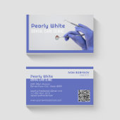 Tandheelkundige zorgkliniek blauw Visitekaartje