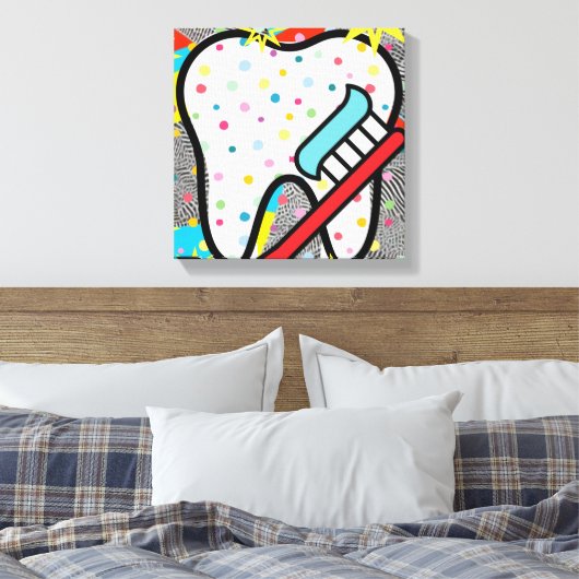 tandheelkundigen canvas afdruk (Insitu (Slaapkamer))