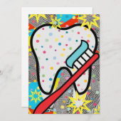 tandheelkundigen feestdagenkaart (Voorkant / Achterkant)