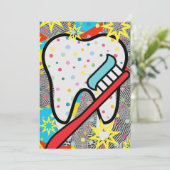 tandheelkundigen feestdagenkaart (Staand voorkant)