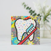 tandheelkundigen feestdagenkaart (Staand voorkant)