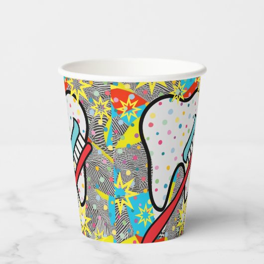 tandheelkundigen papieren bekers (Achterkant)