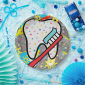 tandheelkundigen papieren bordje (Feest)