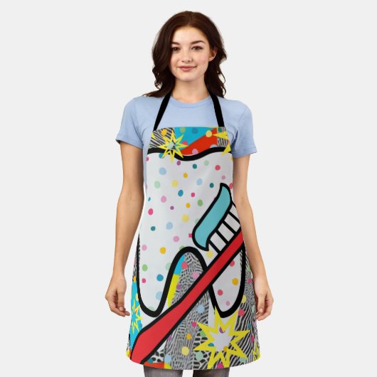 tandheelkundigen schort (Gedragen)