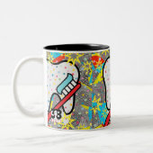 tandheelkundigen tweekleurige koffiemok (Links)