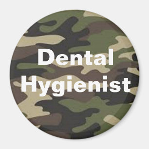 Tandhygiënist camo magneet