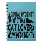 Tandhygiëniste houdt van katten CUSTOM Notitieboek (Voorkant)