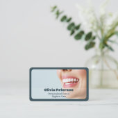 Tandhygiëniste mondgezondheid visitekaartje (Staand voorkant)