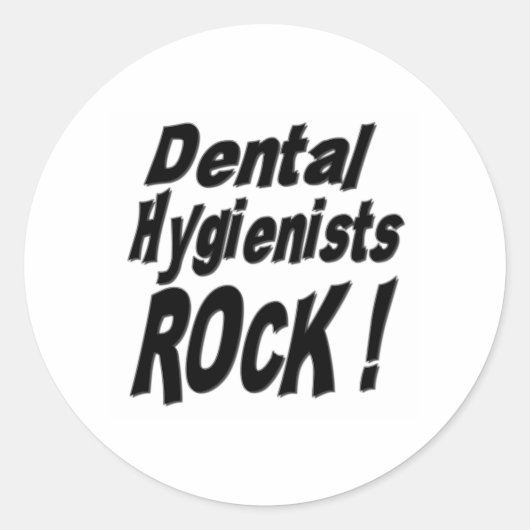 Tandhygiënisten Rock! Sticker (Voorkant)