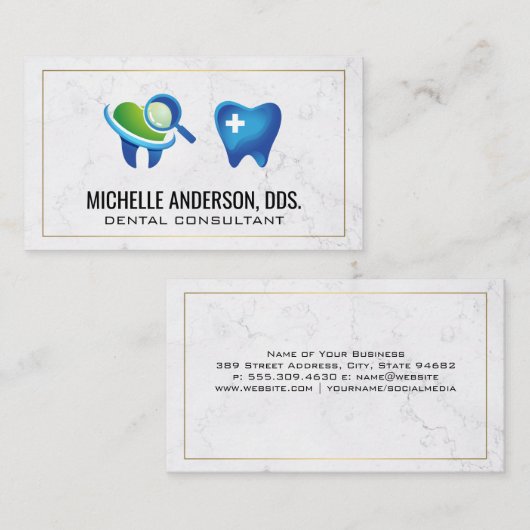 Tandinspectie en Hulp Logo Visitekaartje (Voorkant / Achterkant)