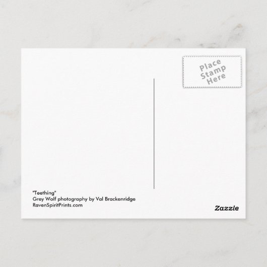 "Tandjes" Post Kaart (Achterkant)