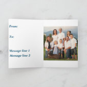 Tandkaart voor militairen, 5" x 7" opgevouwen wens kaart (Binnen)