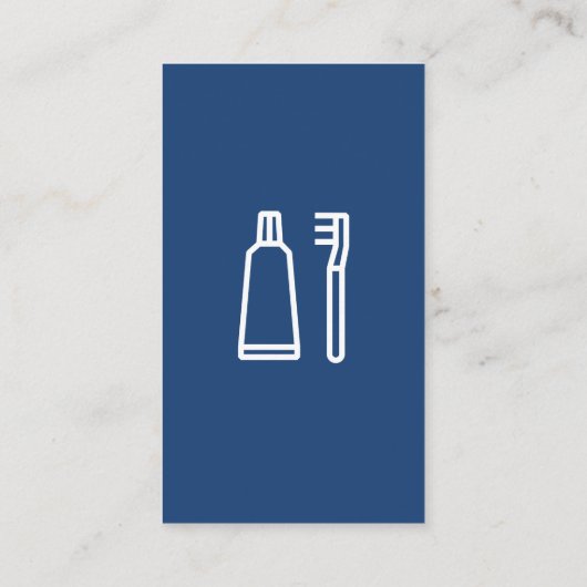 Tandkantoorstoel | Tandheelkundig Visitekaartje (Achterkant)