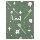 Tandklembord, Gift voor Tandhygiëniste, Tanden Klembord (Achterkant)