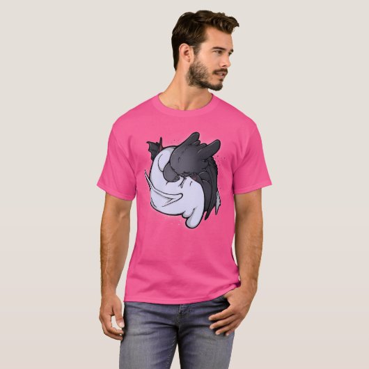 Tandloos en licht fury knuffelen t-shirt (Voorkant volledig)